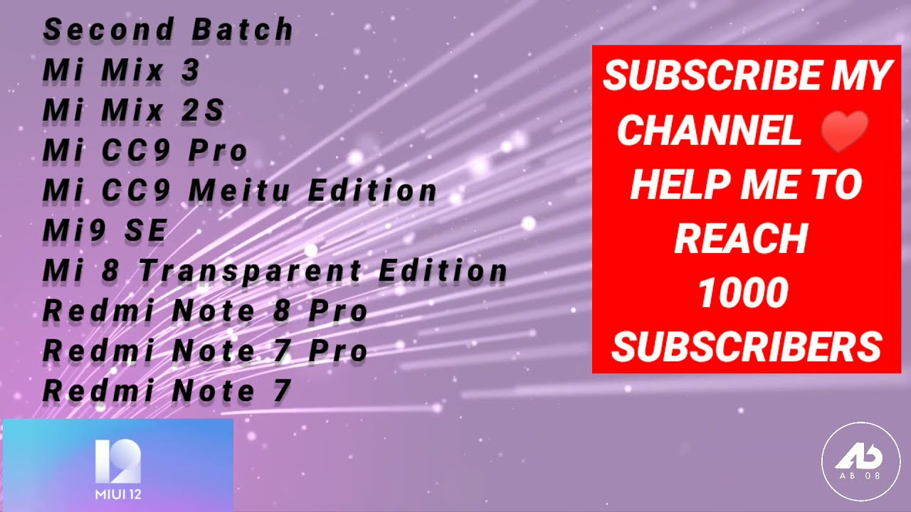 MIUI 12 SUPPORTED DEVICES LIST | MIUI 12 OFFICIAL DEVICE LIST 🔥🔥🔥