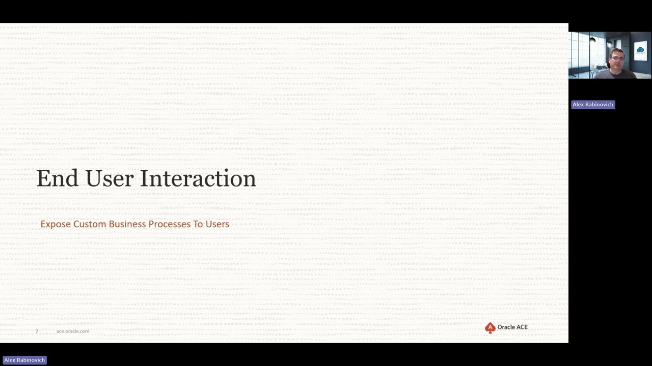 Oracle ACE Live Mastering Design Patterns for Custom Business Processes in Oracle Fusion Application