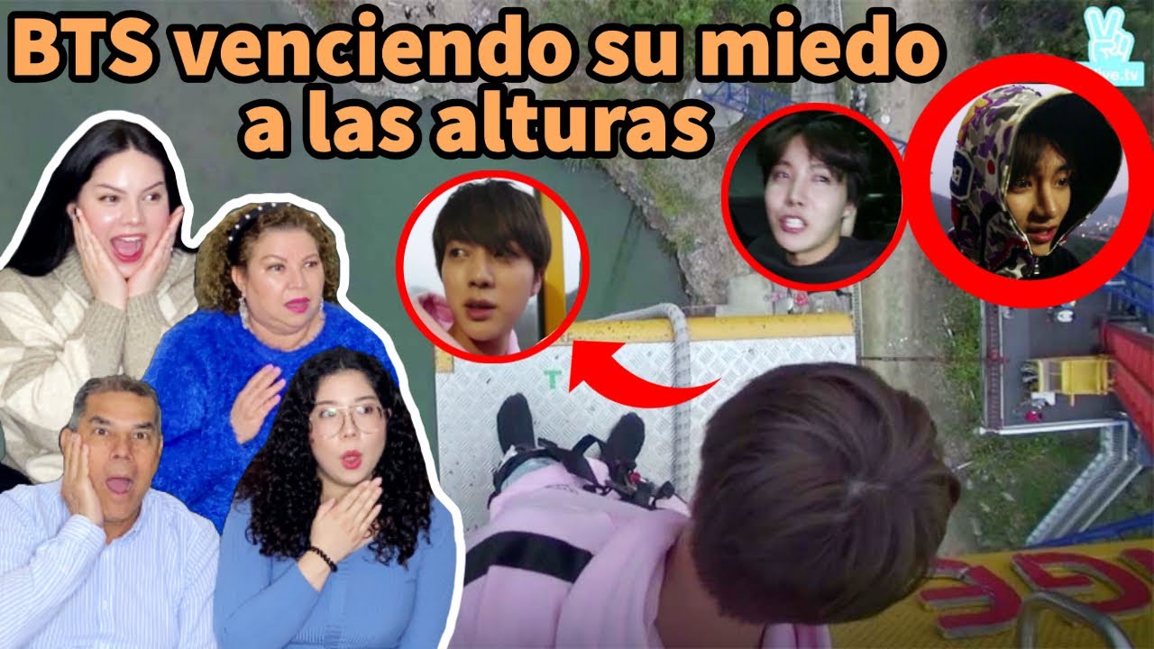 BTS VENCIENDO SU MIEDO A LAS ALTURAS!! 😱😨 | REACCIÓN EN FAMILIA!! 💜