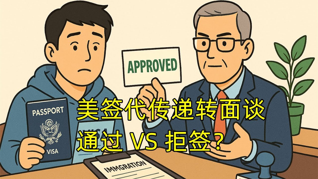 美签代传递转面谈，轻松水过还是一刀拒签？关键看你的选择（825期 2025/05/12）