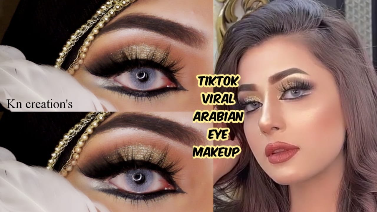 Tiktok Viral Eye Makeup Tutorial || Arabic Eye Makeup