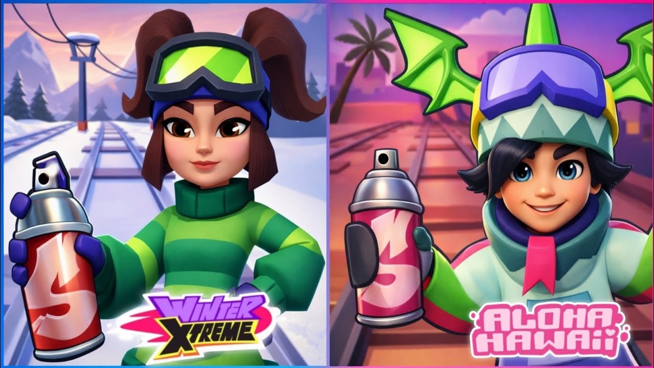 Subway Surfers: Winter Xtreme 🆚 Aloha Hawaii 
