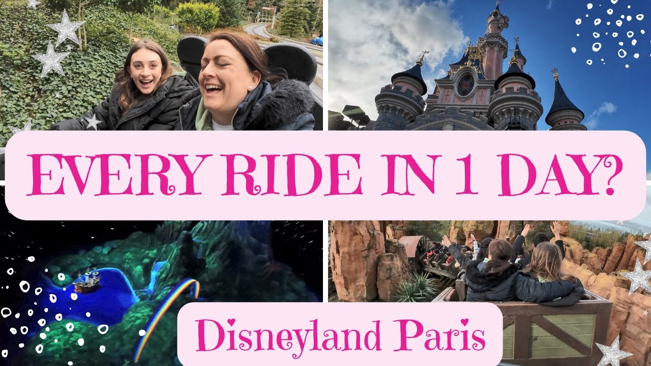 EVERY Disneyland Park RIDE & ATTRACTION at Disneyland Paris in ONE DAY!