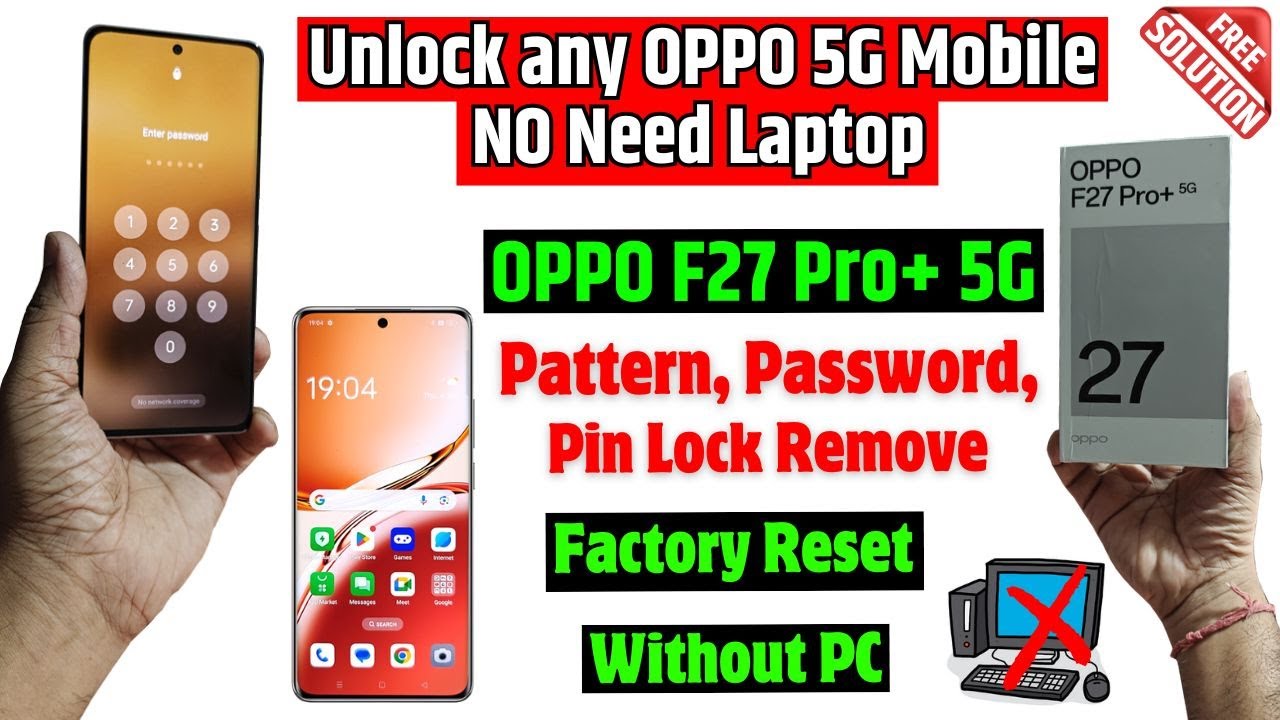 How to remove screen lock Oppo F27 Pro+ | Oppo F27 Pro Plus Hard Reset & Remove Password Lock