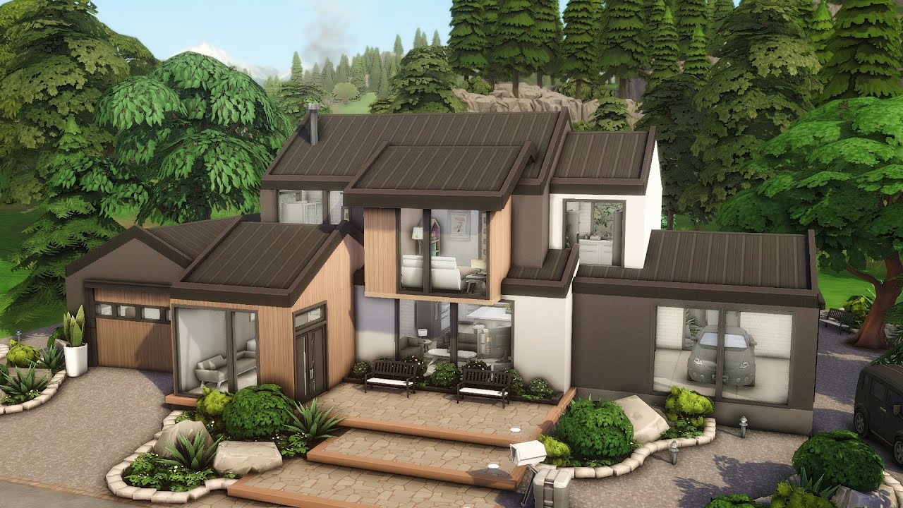 Modern House ♡ | BASE GAME · NO CC | Speed Build | The sims 4