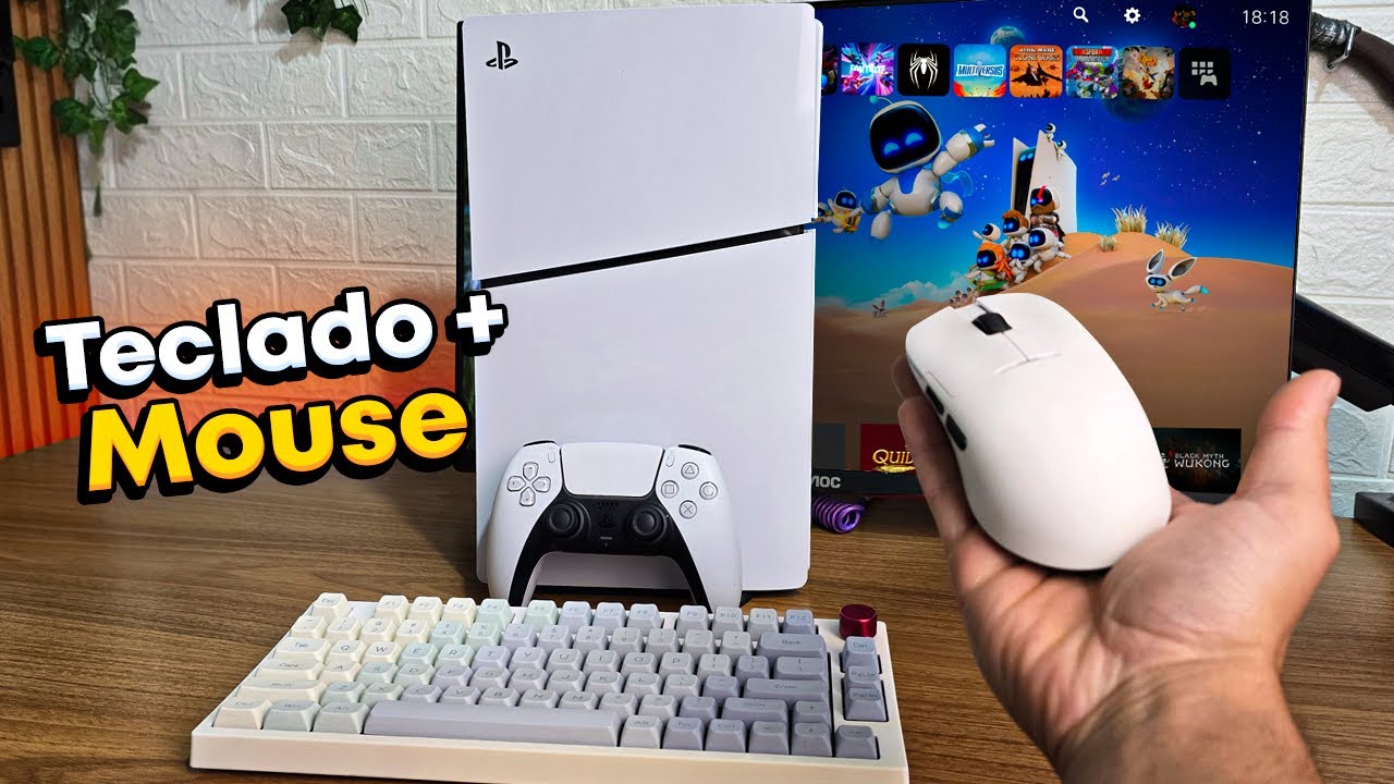 POV: Como é Jogar com MOUSE e TECLADO no PS5 Slim