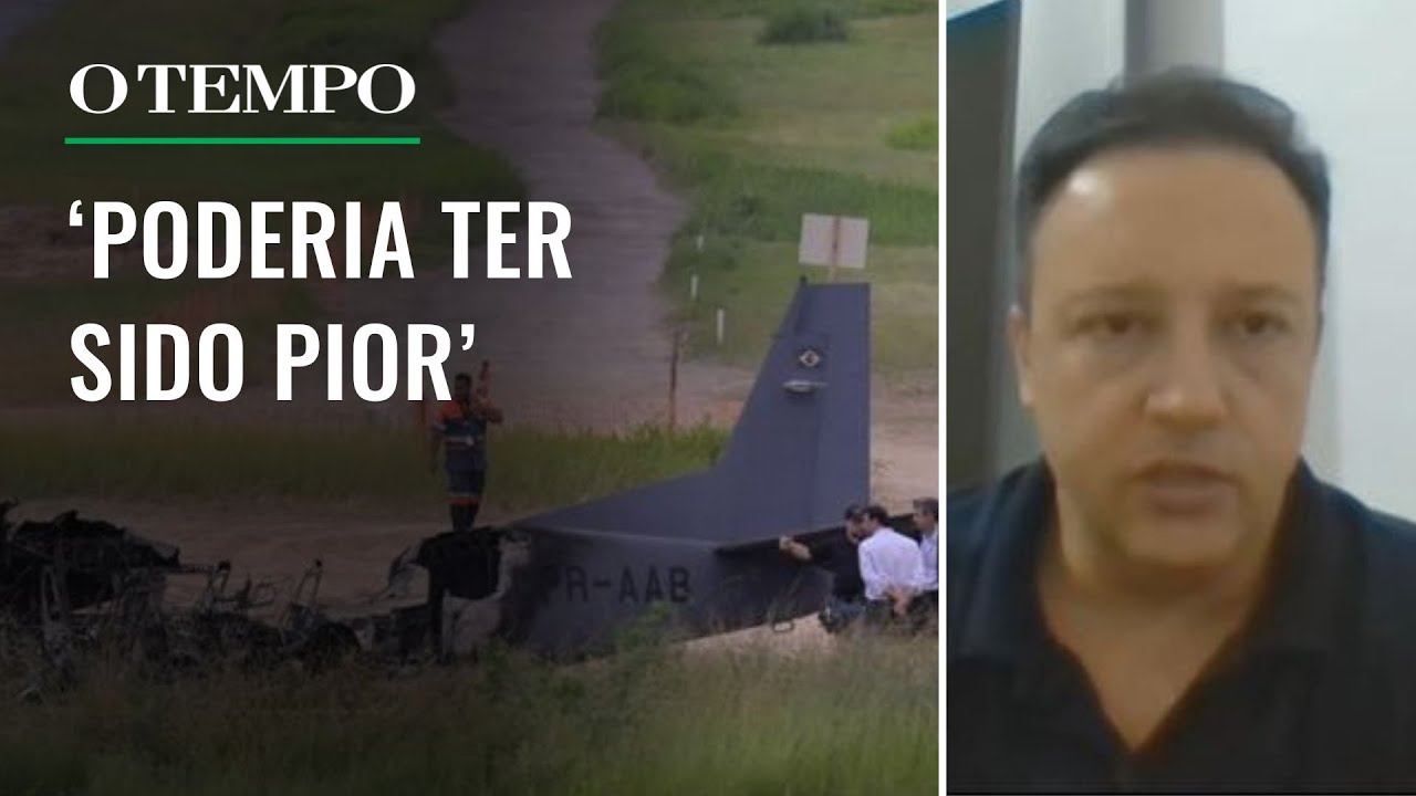 Avião que caiu em BH: especialista fala sobre possíveis linhas de investigação