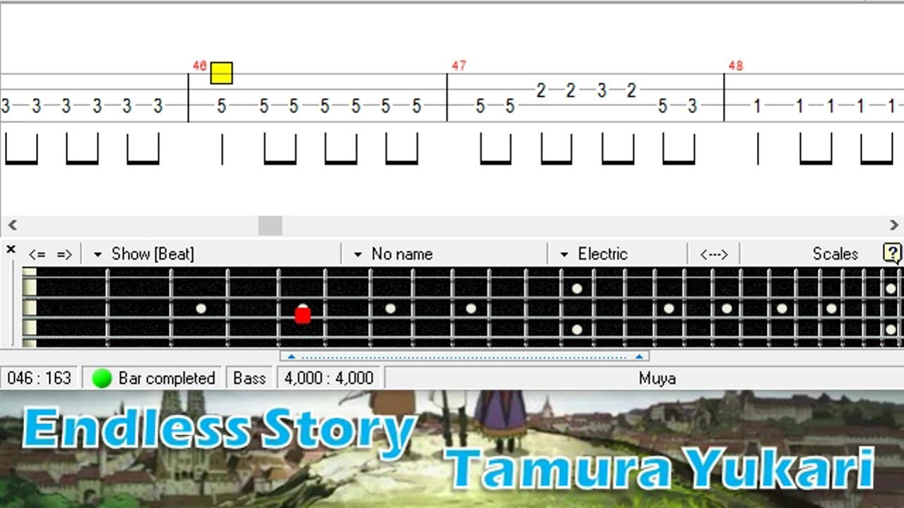 Endless Story / 田村 ゆかり / ベース [TAB] Tamura Yukari - Bass