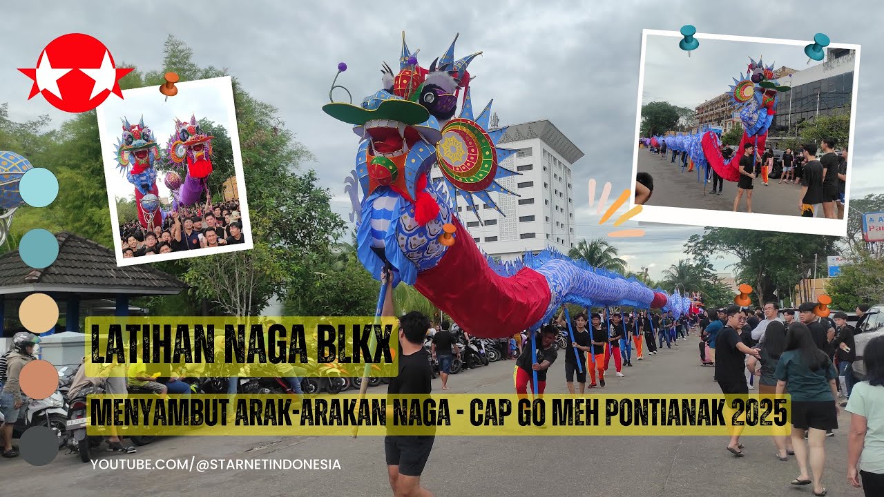 Latihan Naga Pontianak 2025 | Naga BLKX #dragondance #capgomehpontianak #imlek2025  #imlek #festival