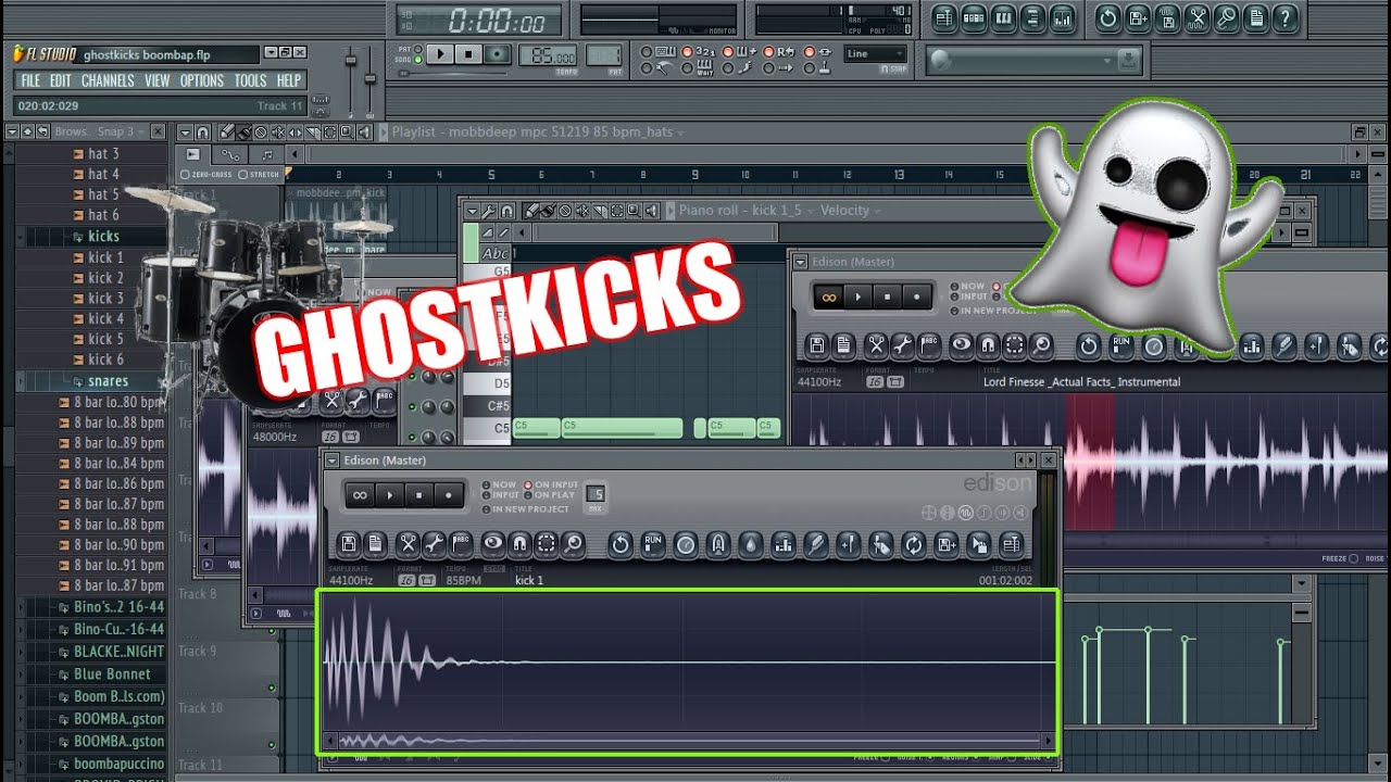 How to produce BOOM BAP Hip Hop Beats | How to make boom bap kicks (GHOSTKICKS)