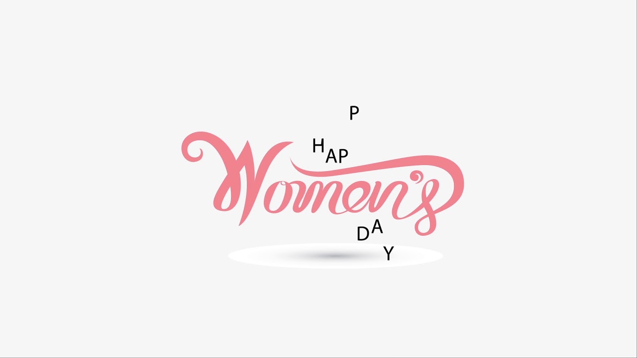 happy woman day (logo) motion graphics