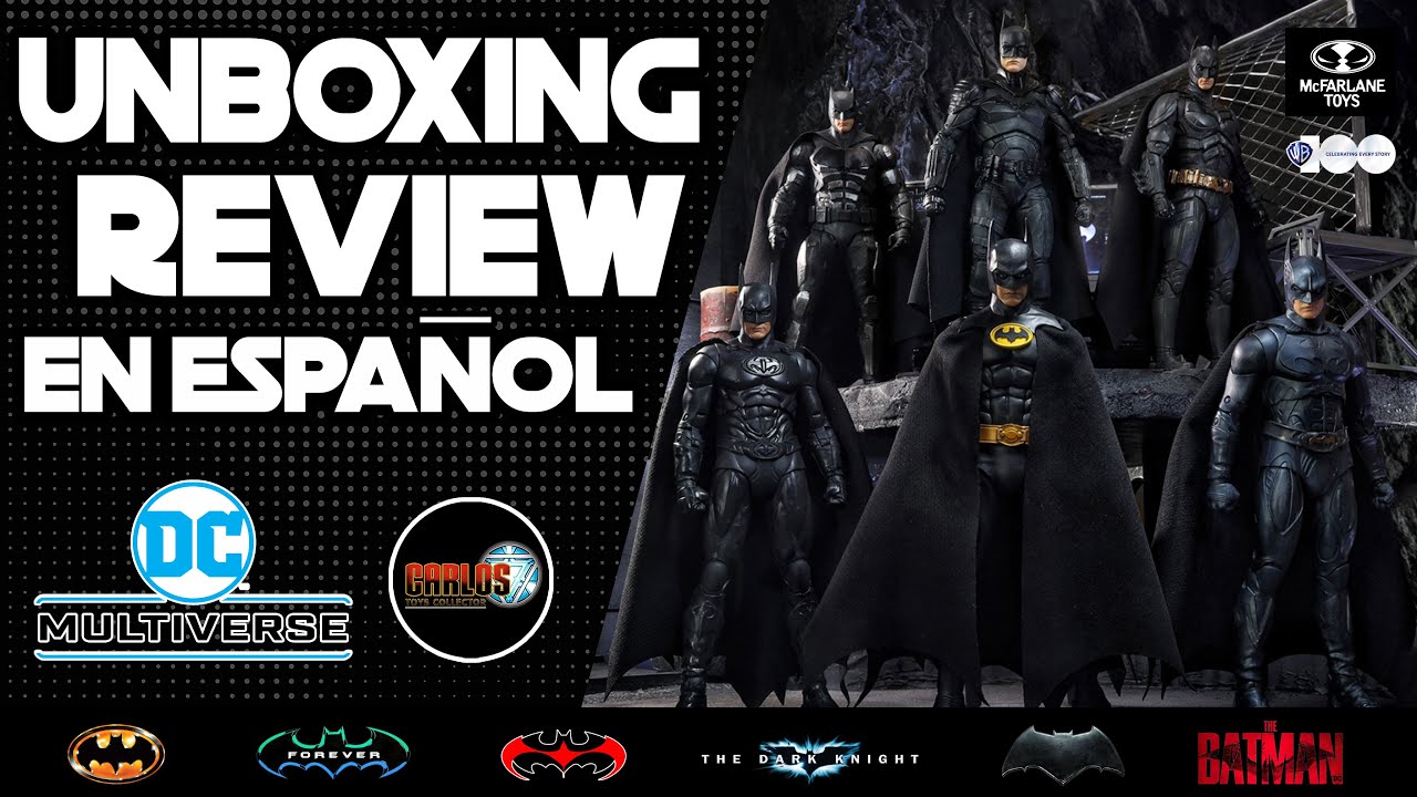 DC MULTIVERSE MCFARLANE TOYS  BATMAN THE ULTIMATE MOVIE COLLECTION 6 PACK UNBOXING & REVIEW ESPAÑOL