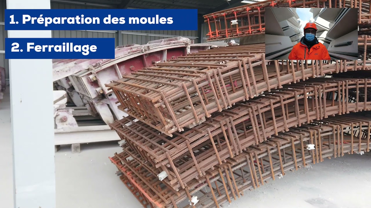 Coulisses de l’usine de préfabrication des voussoirs du Grand Paris Express