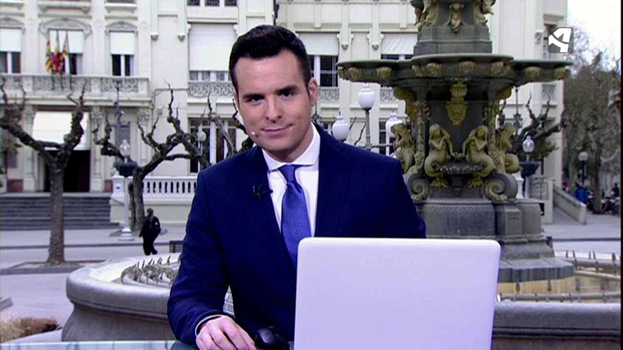 Arag&oacute;n TV realiza su informativo desde la plaza Navarra de Huesca