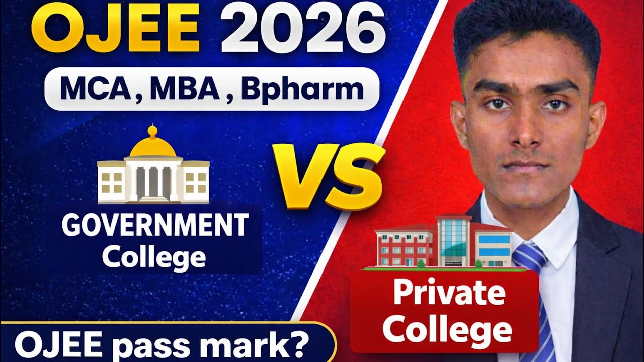 OJEE 2026 // OJEE PASSING MARK // GOV. COLLEGE VS PRIVATE COLLEGE ✅✨