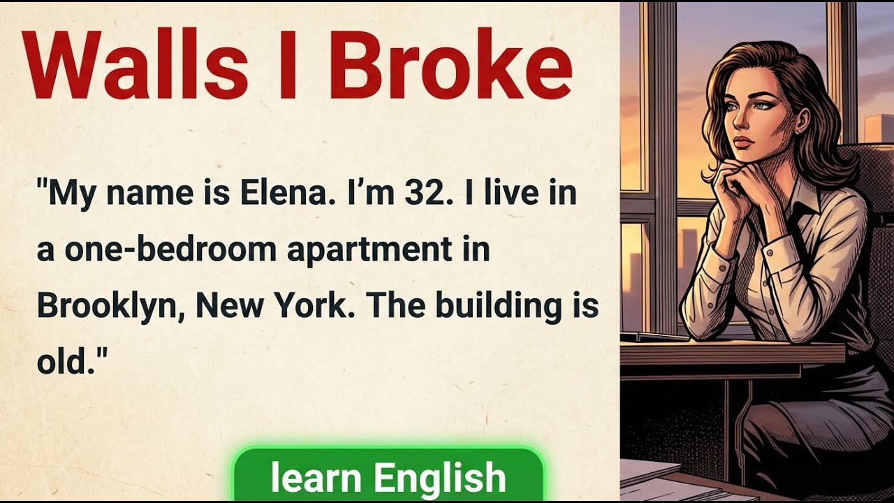 Learn English through Story ⭐️ Elena's Second Chance || Graded Reader || English Stories
