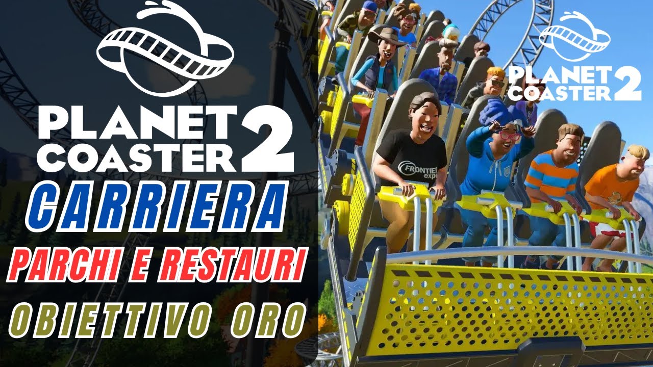 PLANETCOASTER 2 - Gameplay ITA - PS 5 - CARRIERA Obiettivo ORO Parchi e Restauri