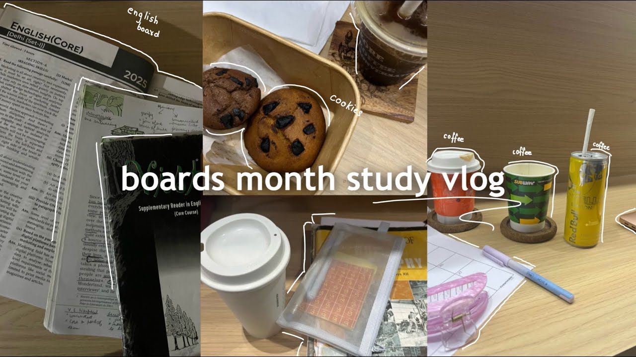 Notes, Nerves & Night Studies | boards exam study vlog