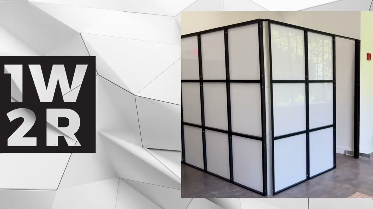 100% Freestanding Modular Room Divider - Easy Installation! (No Permits Required)