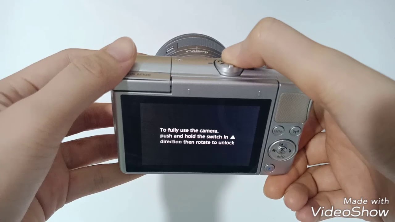 How to Unlock Canon EOS M100 to fully use the camera