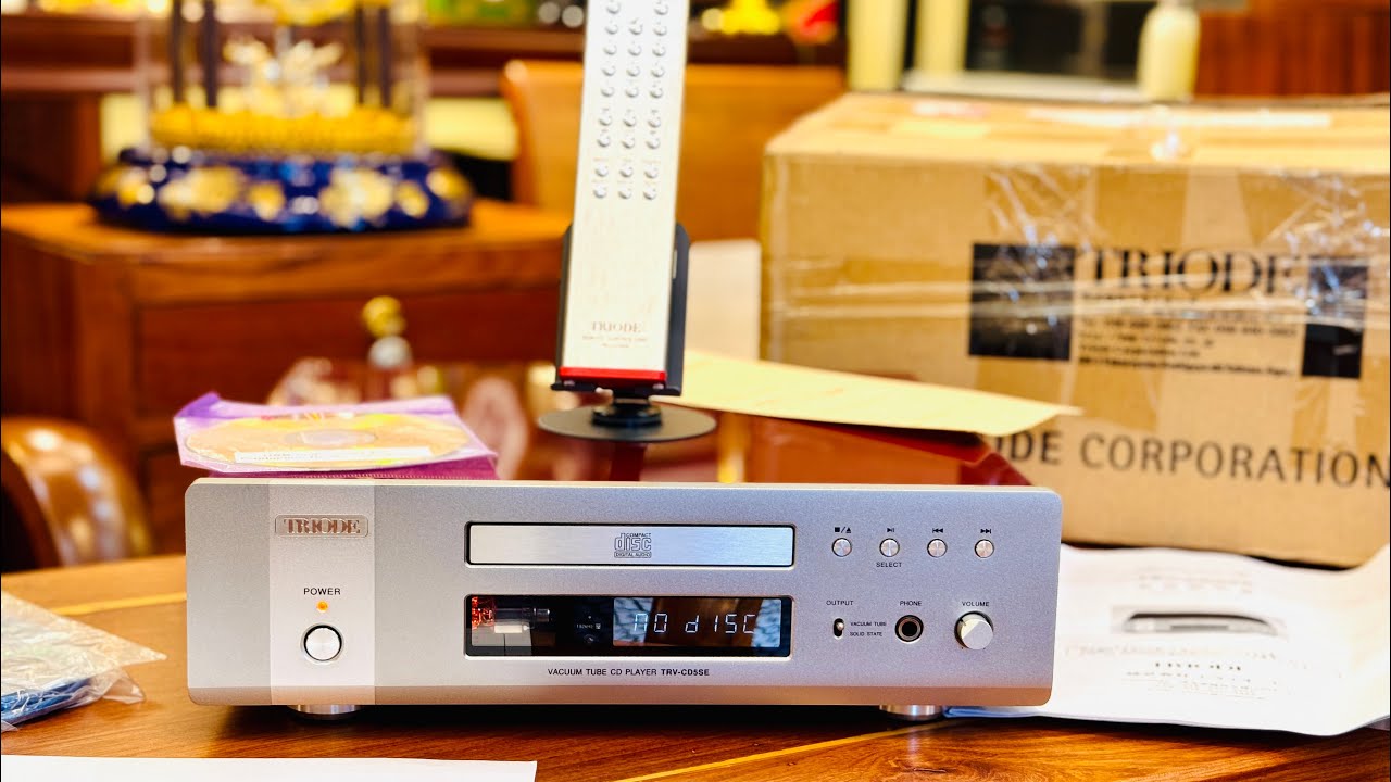Hàng Hiếm Đầu CD Kiêm Giải Mã DAC Japan Triode TRV-CD5SE Giá 25tr Fullbox. Âm thanh cực hay.