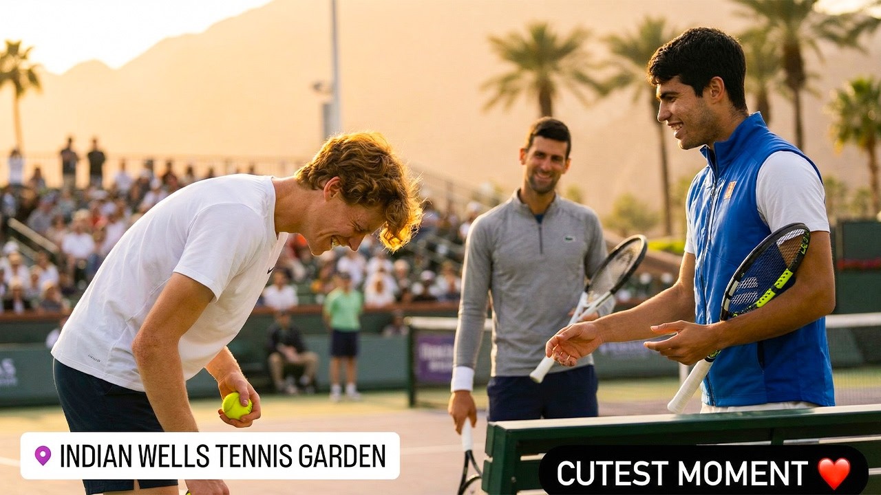 Sinner, Alcaraz & Djokovic’s CUTEST Moments at Indian Wells 2026 🥹