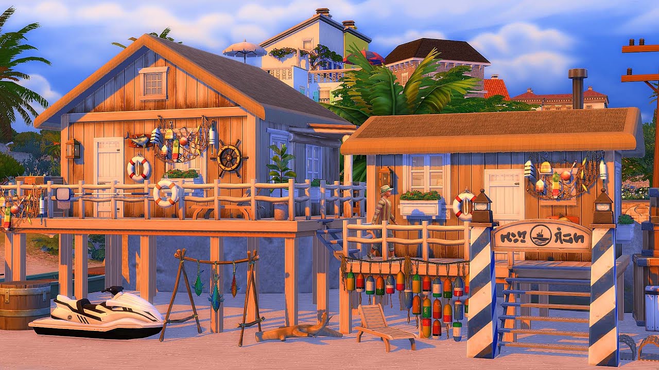 Fisher Bay 🐟  Sims 4 Speed Build