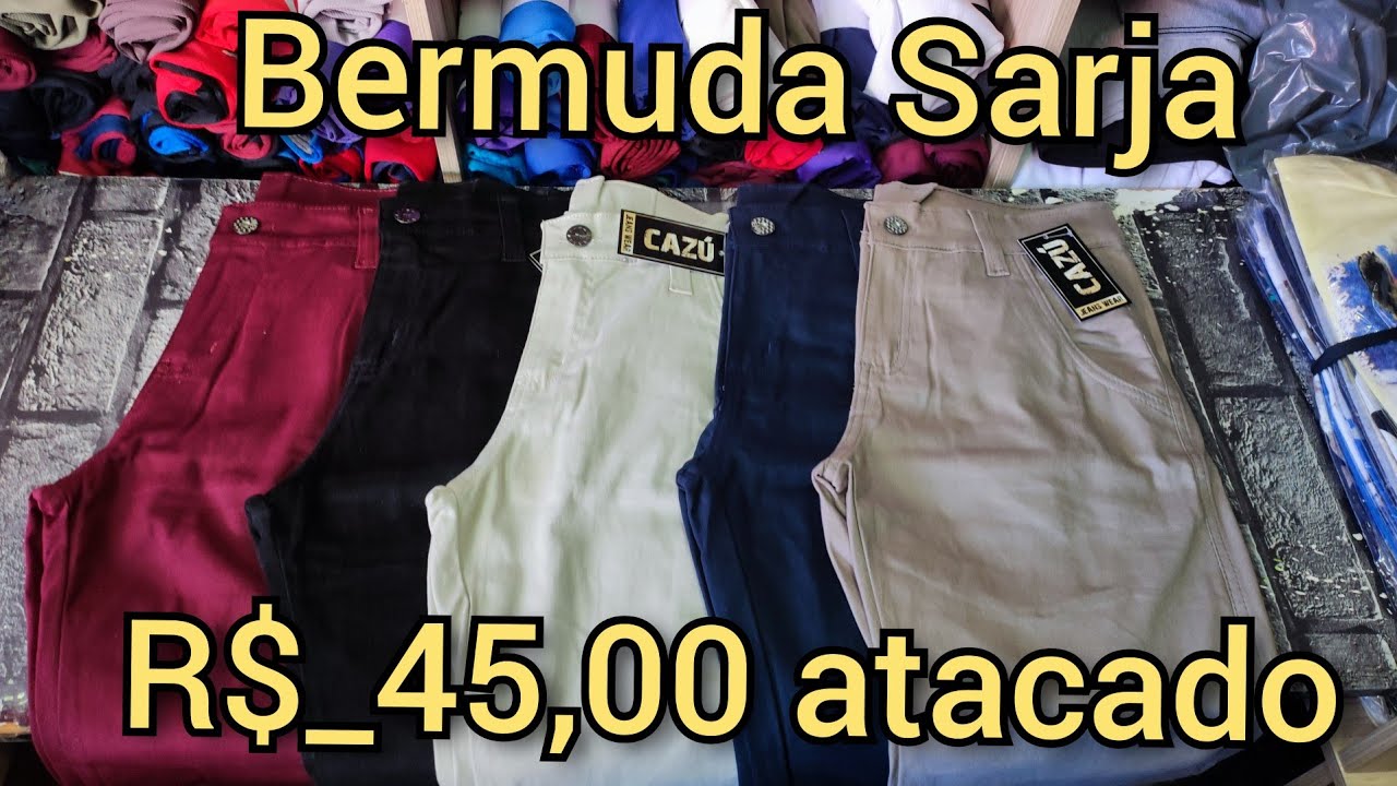 #bermuda #sarja R$_45,00 #atacado #shorts #fornecedores #modamasculina #roupas #vendas #vendasonline