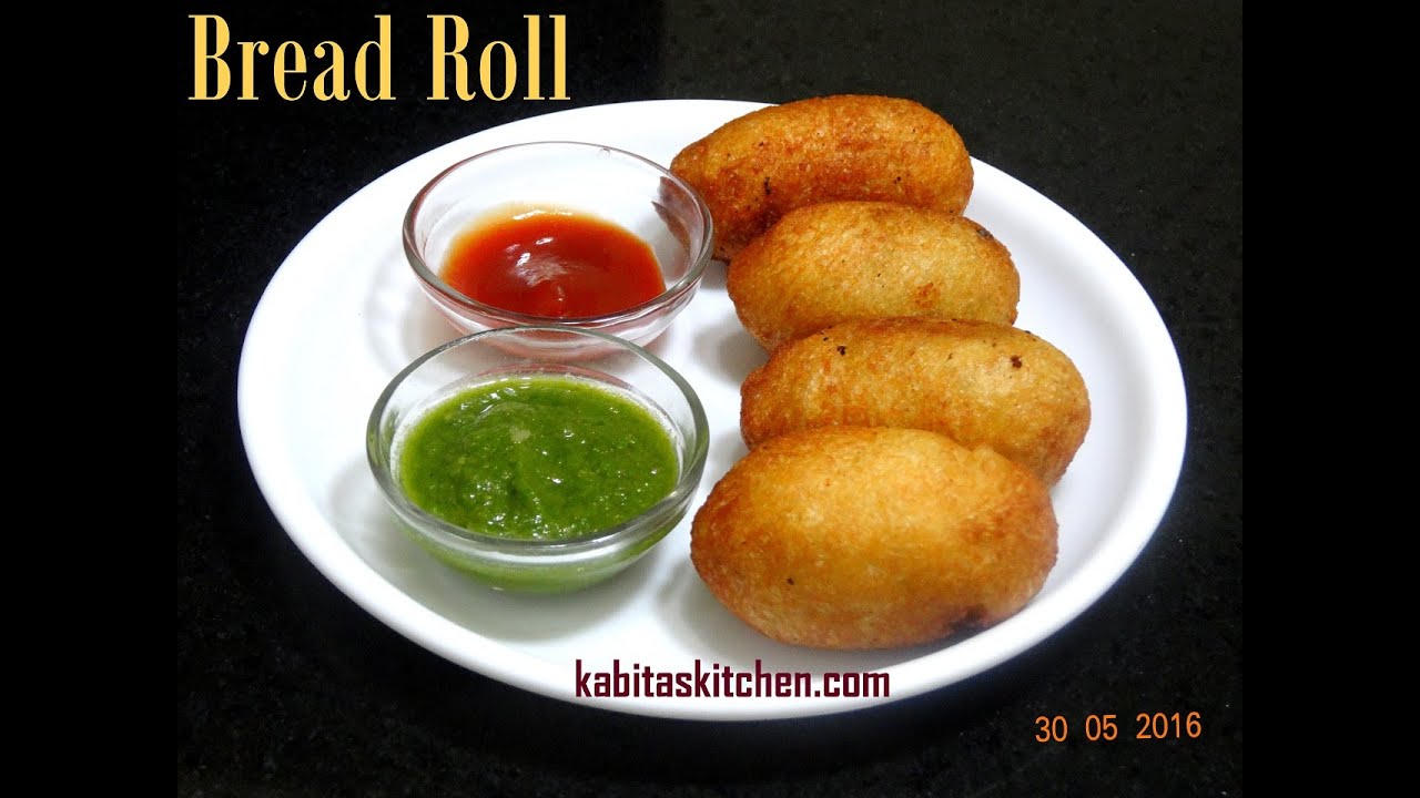 Bread Roll Recipe-Bread Potato Roll-Potato Stuffed Bread Roll-Quick and Easy Indian Snack Recipe