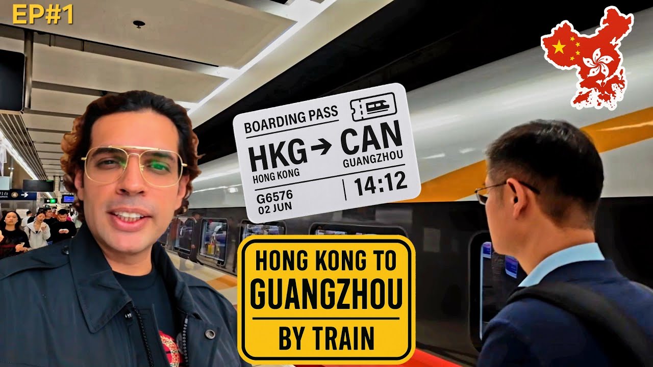 Из Гонконга🇭🇰 в Гуанчжоу🇨🇳 + аэропорт Байюнь 🚄✈️ | Руководство по скоростному поезду + трансферу ...