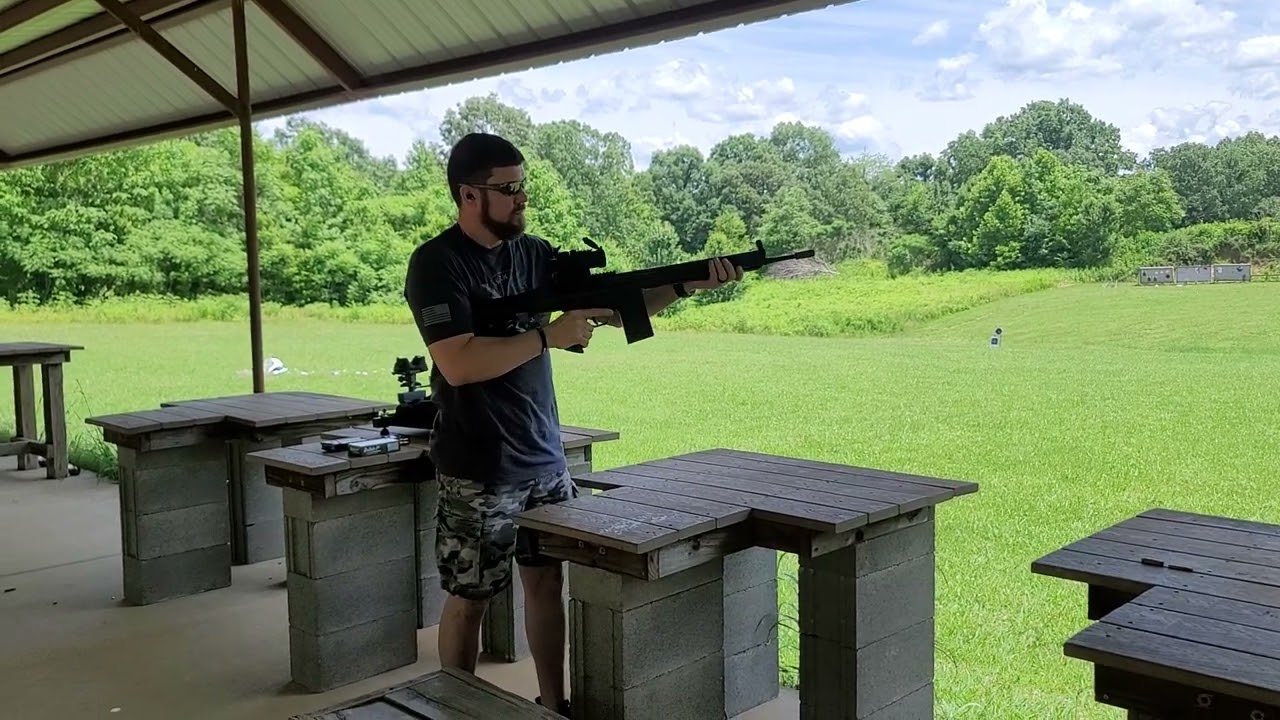 HK 91 with FA Binary trigger- This rifle is a beast! Accidentally bumpfires 3 round burst in semi!