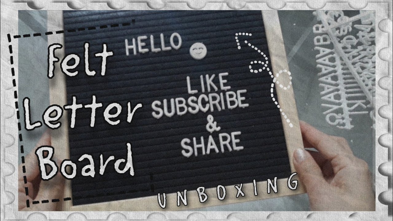 Unboxing Felt Letter Board|How to Put Letters on Felt Board|Its MarLah