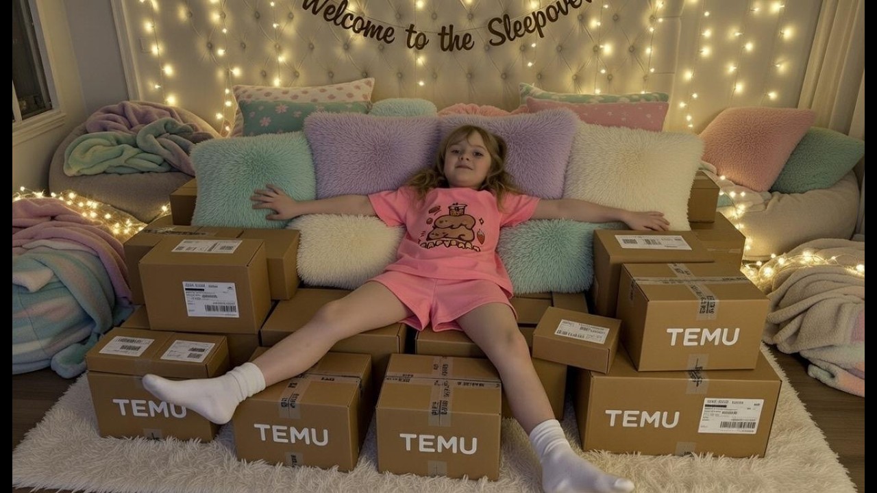 Crazy Temu Haul Sleep Over