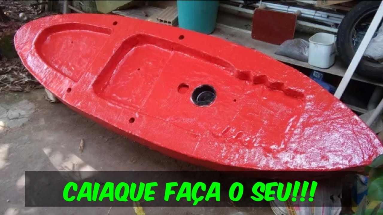 CAIAQUE de ISOPOR, Resina e Fibra de Vidro - Parte 1