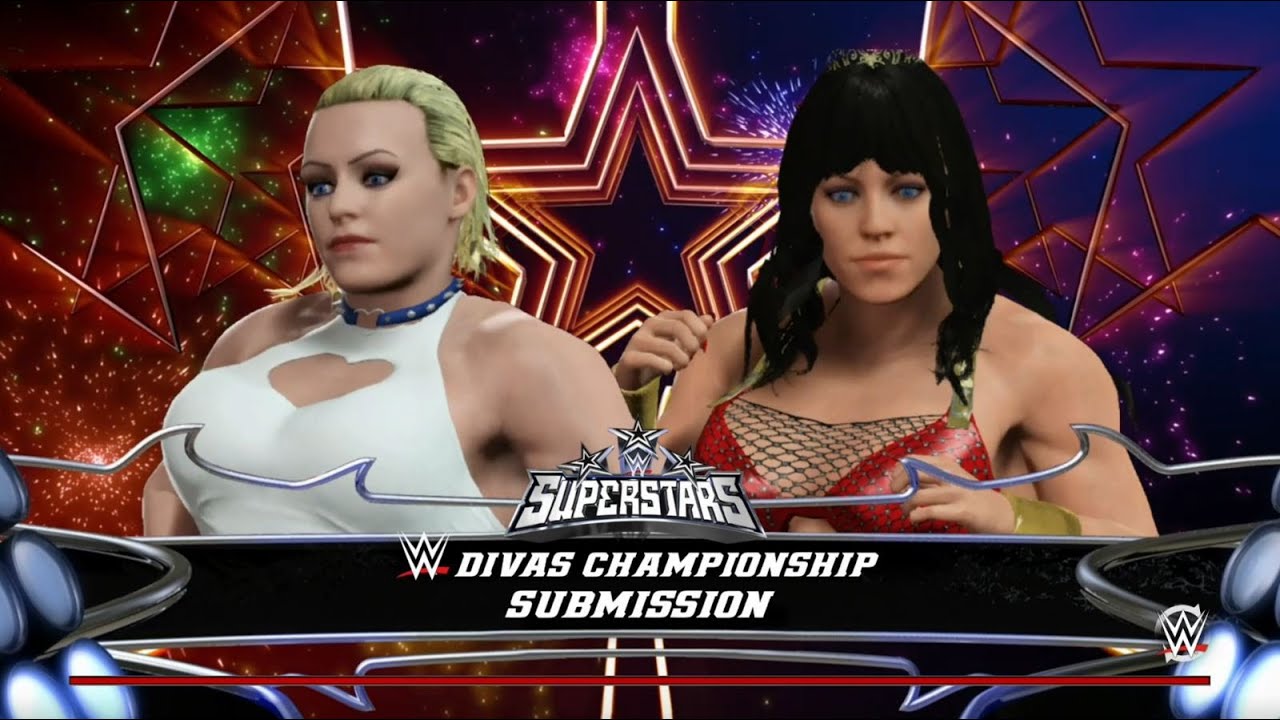 Wonder Woman vs Power Girl  - WWE 2K16 Diva Title Submission Match - (FBB Version)