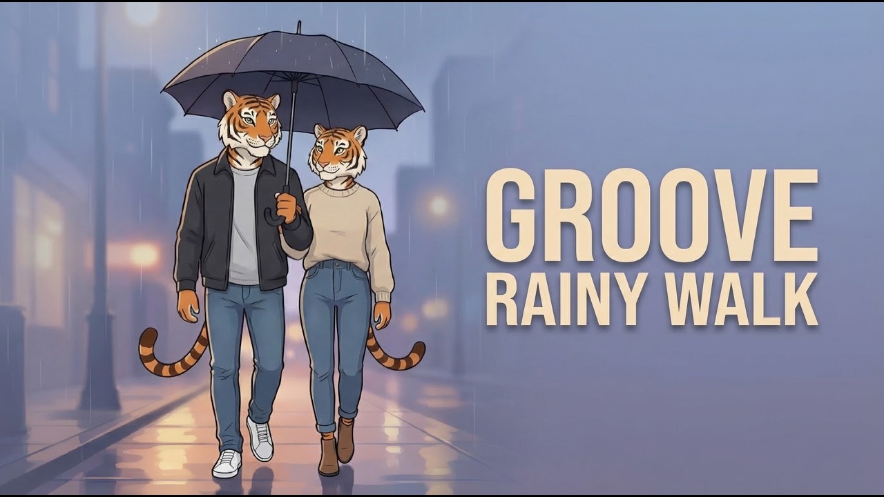 Rainy Walk Groove — 45 Min Chill Pop Mix | Relaxing Rainy Night Walk Music