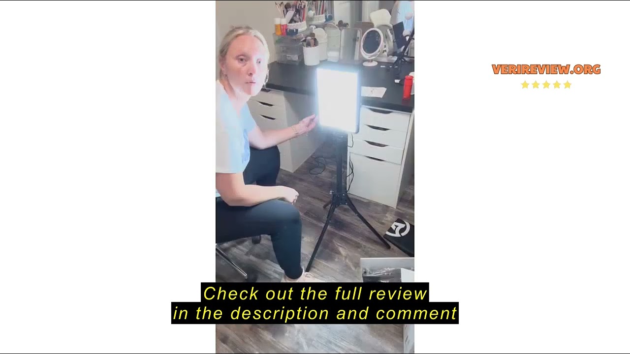Review Arsoer 2-Pack LED Photography Lighting Kit, 15W Bi-Color Video Light Kit, 2800-6500K LED Ligh