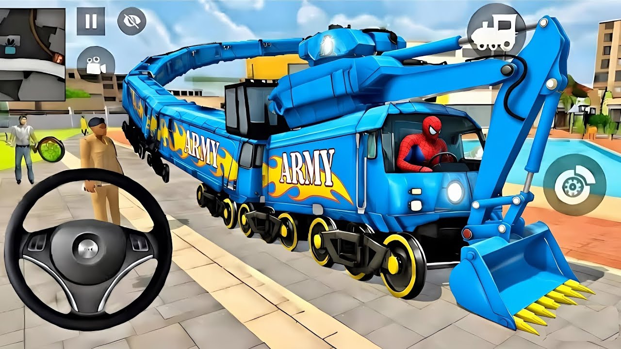 🤑Modified Scorpio Purchase by Spiderman🕷️Monster Army Train🔥Police🚨City Mission😳Gameplay💥 #spiderman