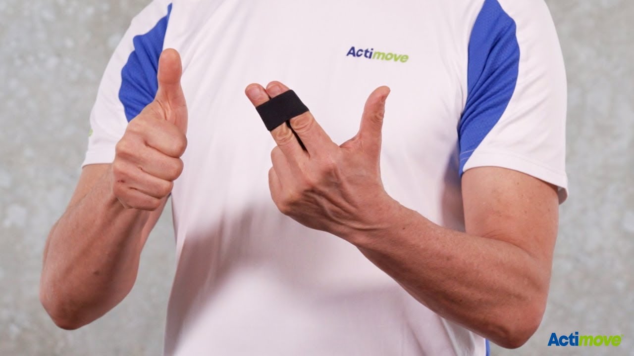 Vendaje kinesiológico en los dedos para sujeción y control de la inflamación | Actimove
