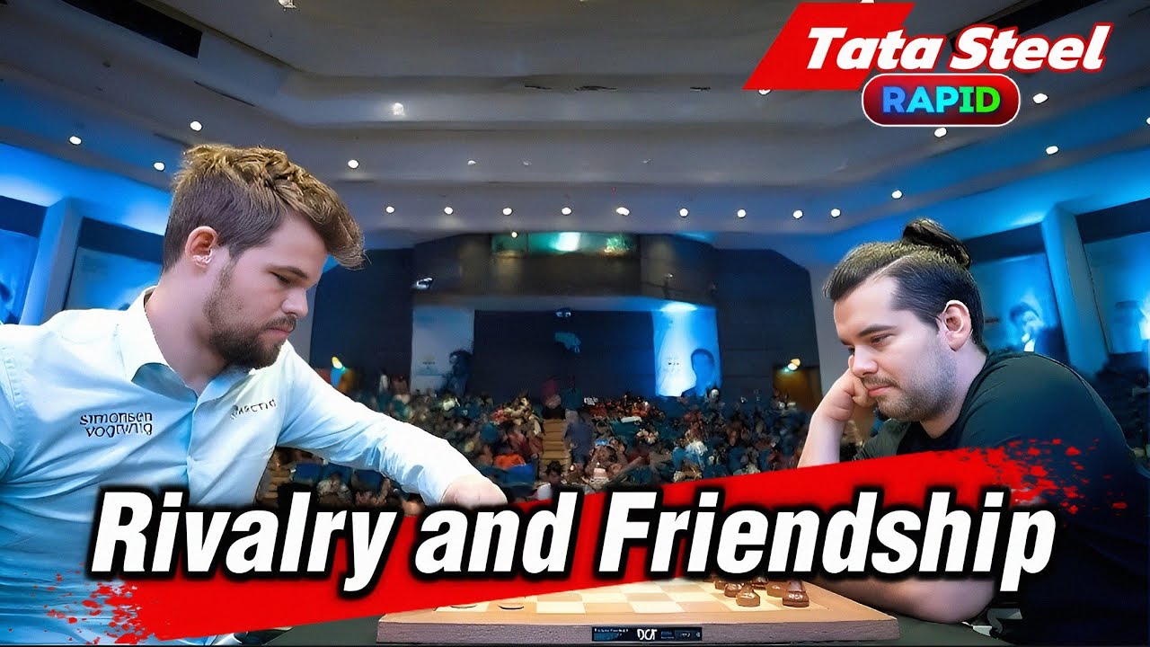 Magnus Carlsen Vs Ian Nepomniachtchi || Tata steel Rapid Chess
