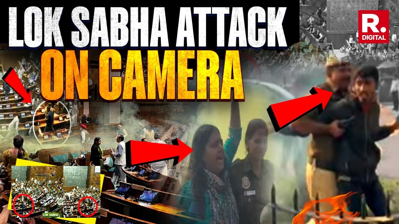 Major Security breach in Parliament | Unidentified man jumps into Lok Sabha Chamber from gallery
