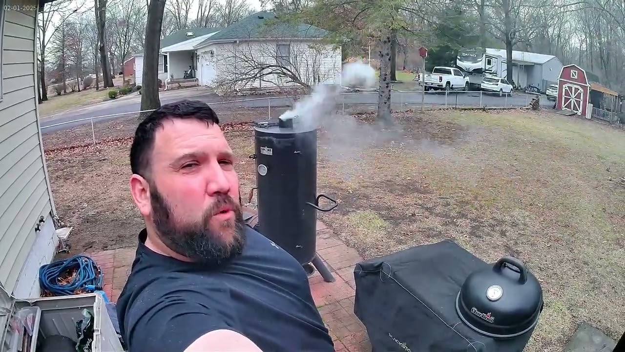 Smoking a turkey