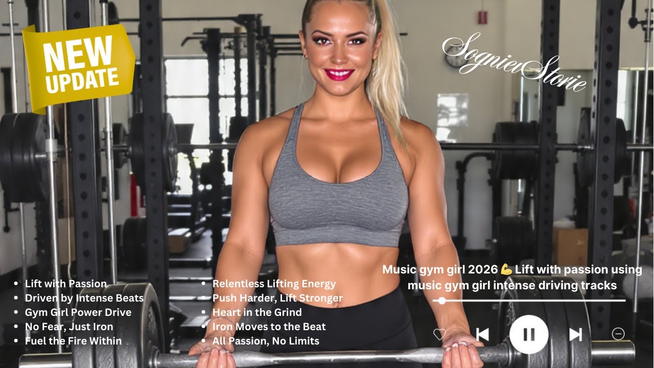 Music gym girl 2026 💪 Lift with passion using music gym girl intense driving tracks
