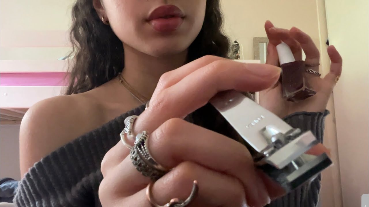 ASMR doing your nails in 2 minutes
