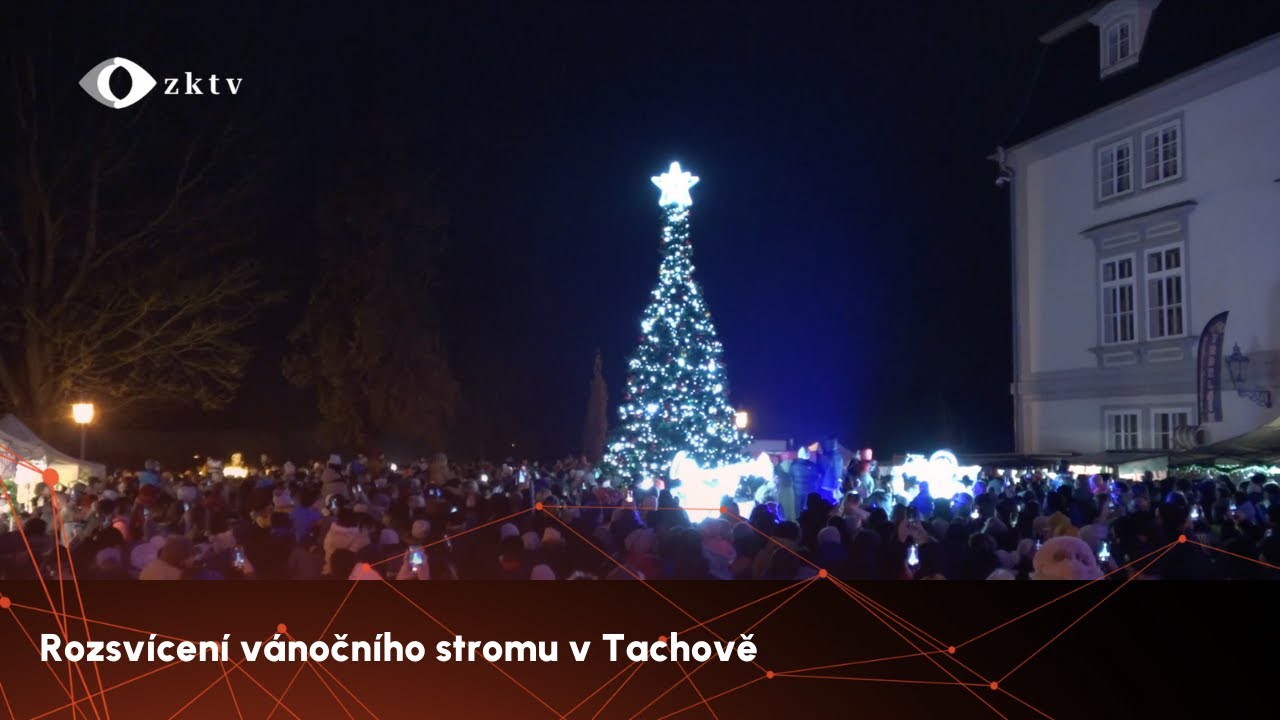 Rozsvícení vánočního stromu v Tachově