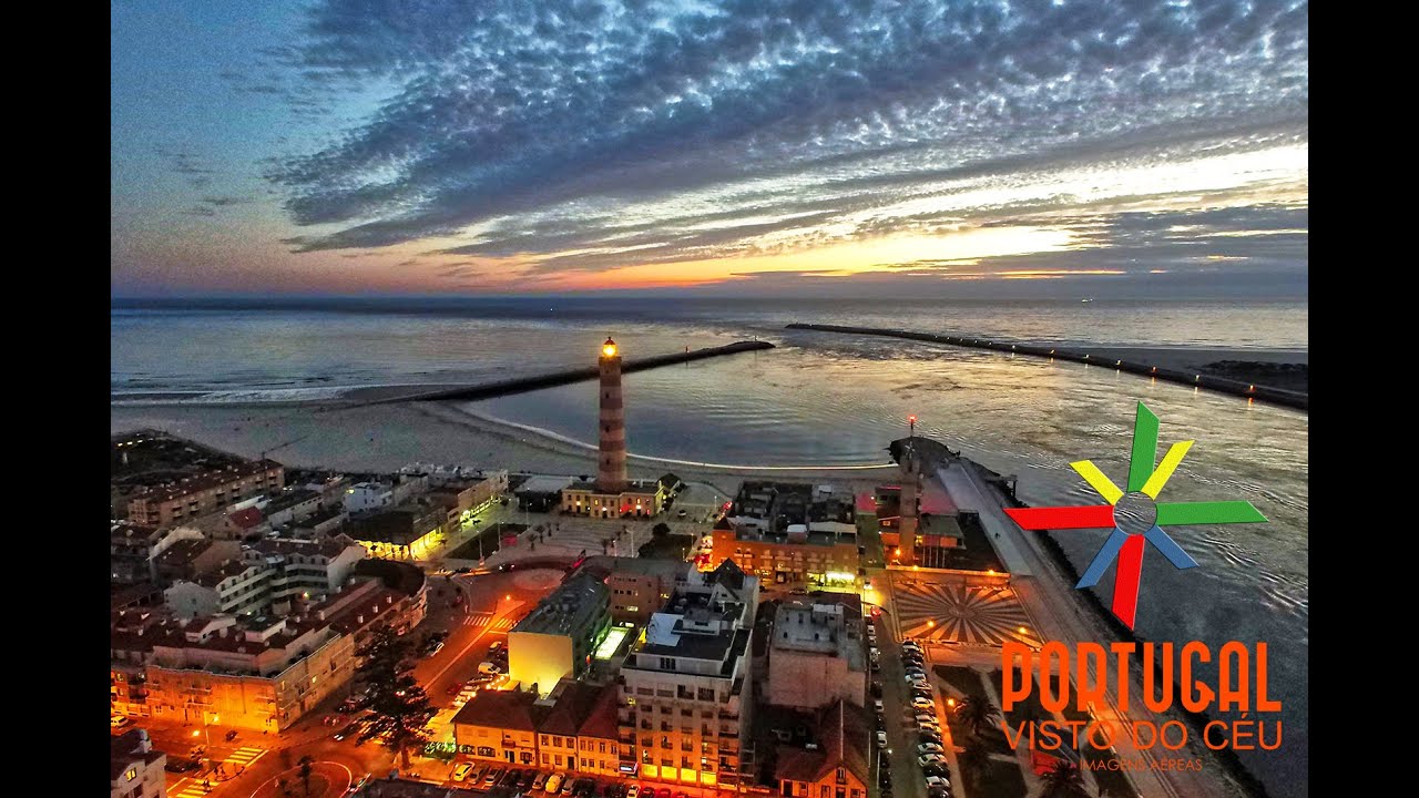 Praia da Barra Night flight - 4K Ultra HD