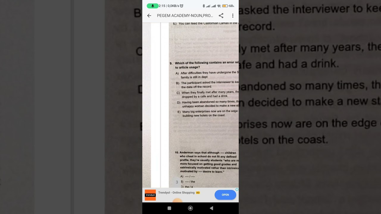 PEGEM ACADEMY-Noun,Articles,Pronouns(1-10)