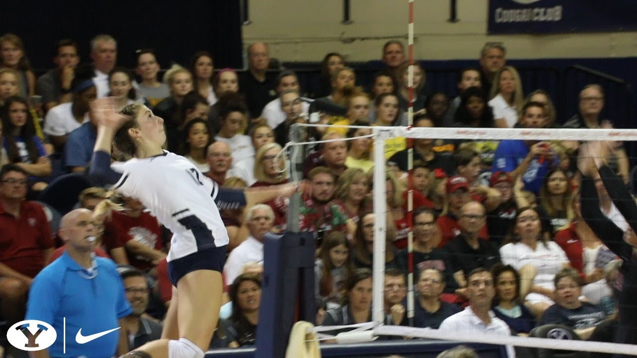 Slow Motion Volleyball Highlights - #1 Stanford vs #9 BYU