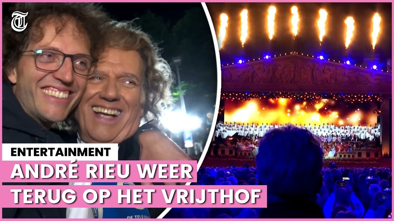 Bijzonder moment André Rieu en zoon na Vrijthof-concert