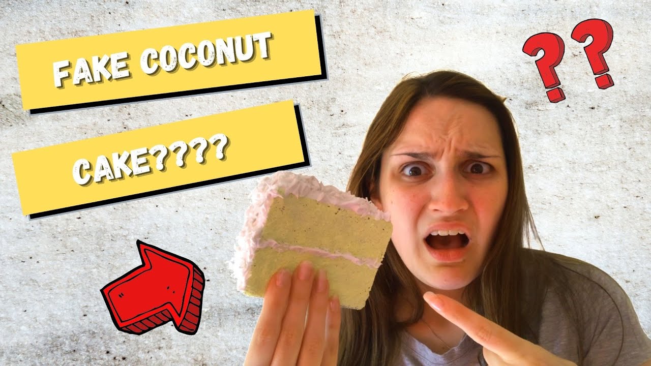 HOW TO MAKE A FAKE CAKE WITH COCONUT ICING! Experimenting with making another fake cake!